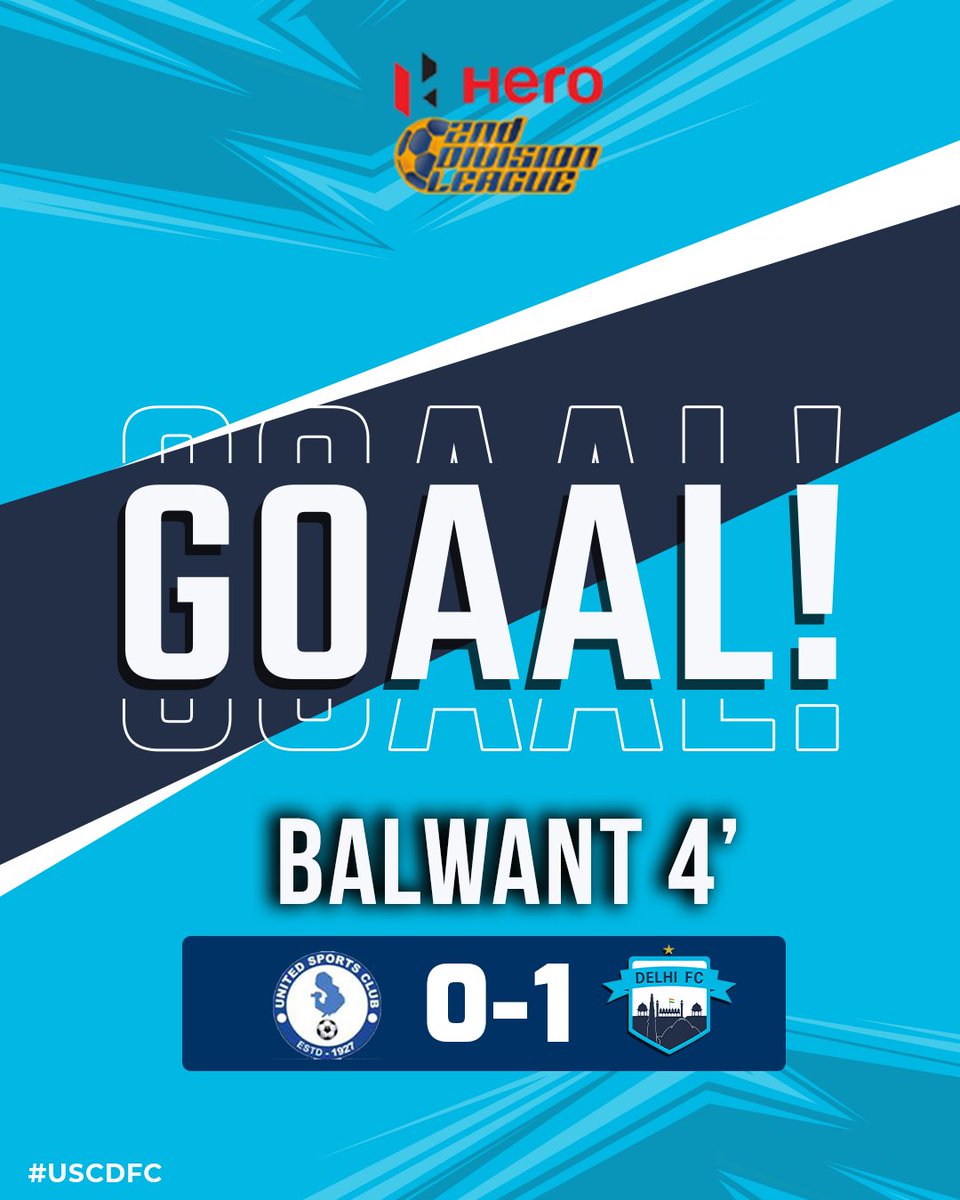 4' | GOAAAALLLL

Balwant Singh breaks the deadlock in just four minutes of the game from a measured cross by Abhay.

USC 0-1 DFC

#DelhiFC #DilmeDilli #Hero2ndDiv #IndianFootball