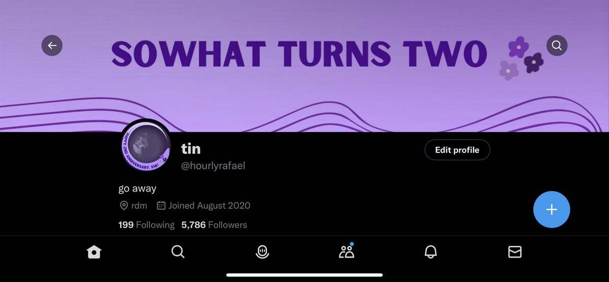 hourlyrafael's tweet photo. 2 years @sowhatofc !! 💜 https://t.co/n2JfcvM4iA