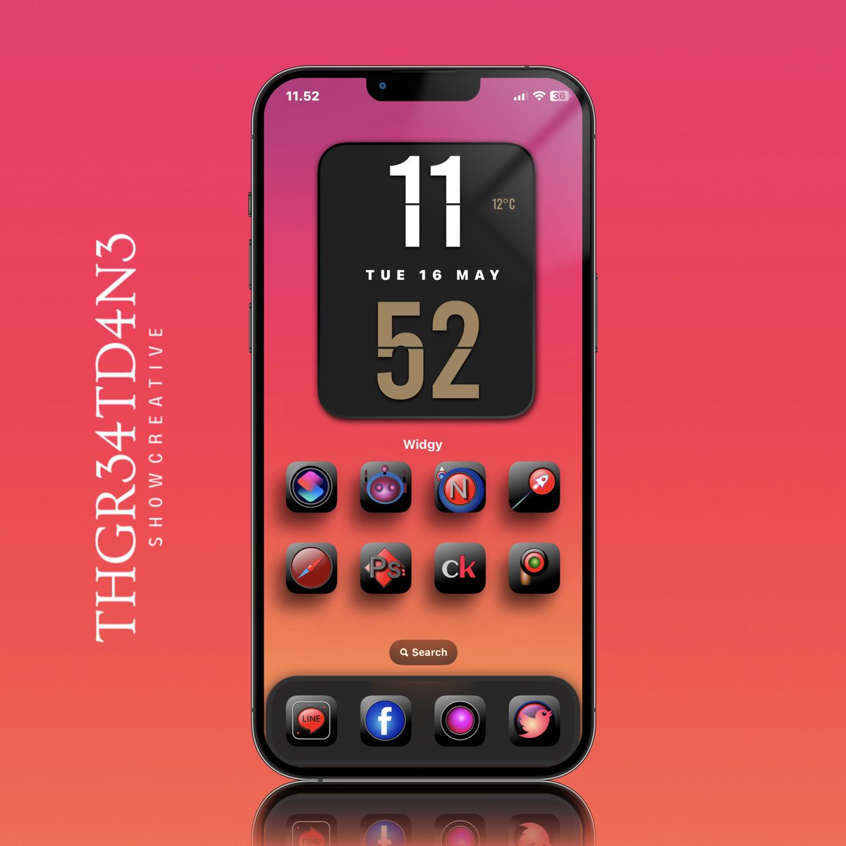 thgr34td4n3's tweet image. Dienstag on iOS 👊

#iOS1641a 
#nojailbreak 
#ScreenshotSL

• wallpaper @noir_arts 
• icons @MyLoveJewels #Ionyx 
• widgy @TeboulDavid1 
• mock-up #ScreenshotSL @SeanKly