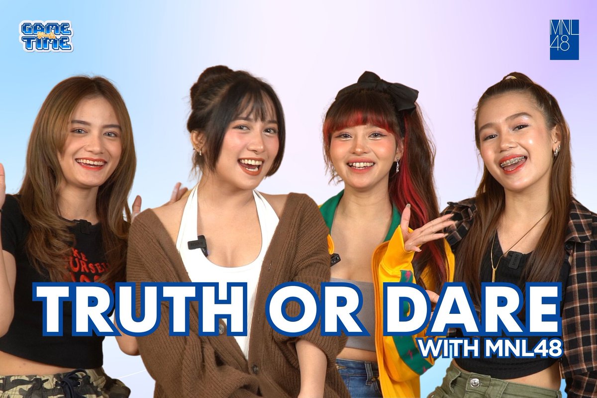 MNLoves! We DARE you to watch this episode of "truth" or "dare" this Friday for another episode of #MNL48GameTime! Are you game? 
Comment "👀💙" if you are!

MNL48 GAME ゲーム TIME Release on 2023.05.19 FRI 8PM 💙 MNL48 YOUTUBE youtube.com/@MNL48Official/

#MNL48