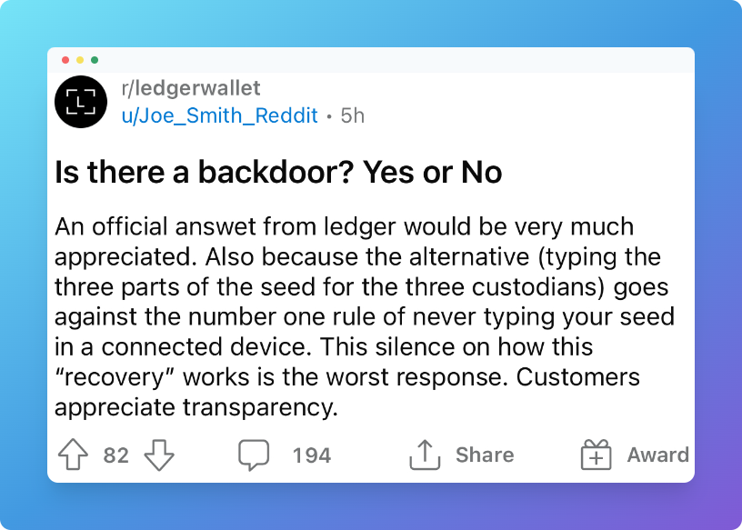 🚨 LEDGER WALLET IS COMPROMISED 🚨 Your Crypto & NFTs are NOT Safe. Act NOW. Co-founder confirms that the new seed recovery firmware compromises the device's security! RT, Like & Follow to Win a Trezor T Let's Dive In.. 🧵