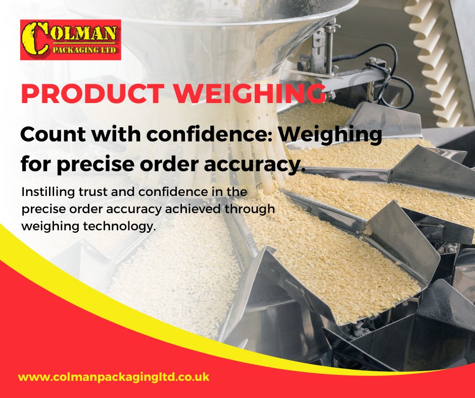 'Why risk human errors? Trust our weighing technology for precise and reliable order fulfilment. #NoMoreErrors #PreciseFulfilment #ReliableTechnology'
colmanpackagingltd.co.uk