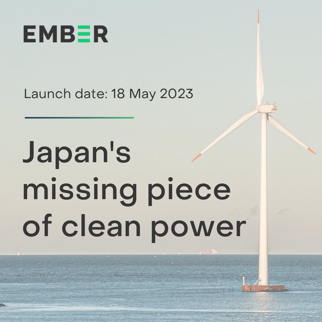 ember_energy's tweet photo. COMING SOON | With the upcoming #G7 Summit in Hiroshima, how do Japan’s clean power ambitions fare against other G7 countries?
Stay tuned for @EmberClimate’s latest analysis to find out more.
#JapanWind https://t.co/GG7gGXtfwc