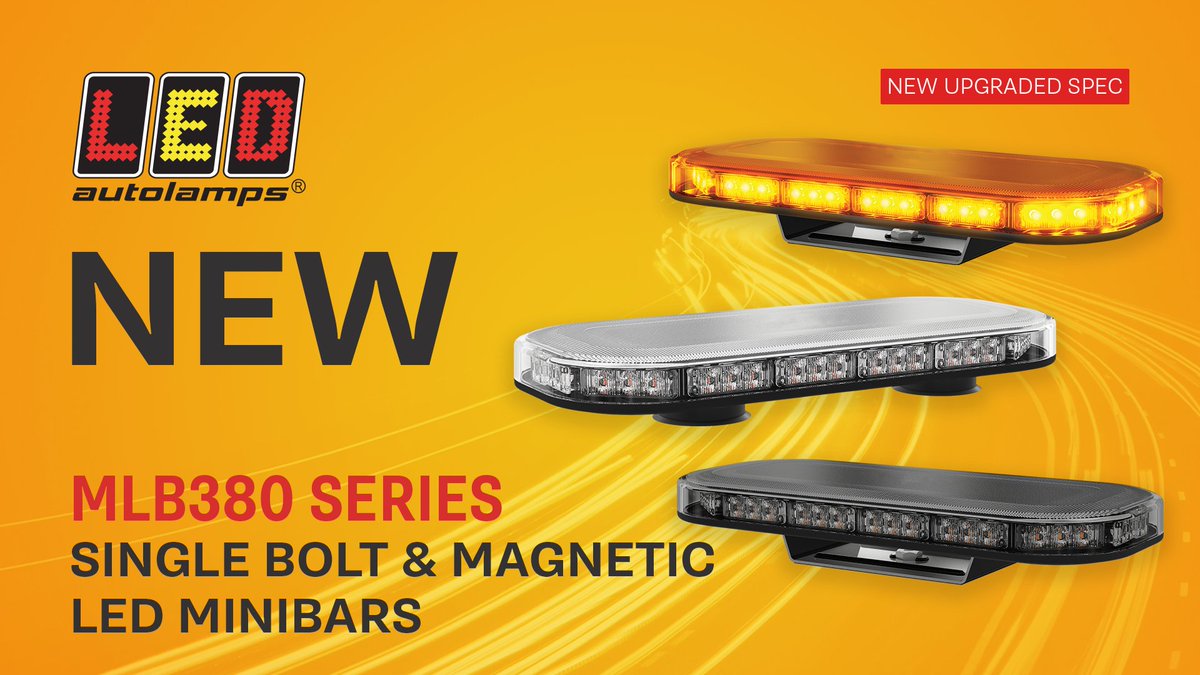 LED_Autolamps's tweet photo. Our new upgraded MLB380 Mini Lightbar is now available in three lens options: clear lens, amber lens and tinted lens and has improved ingress protection - now rated IP67, 100% waterproof!

View the MLB380 Minibar range here: https://t.co/xgFuiqJo3F https://t.co/LIMNZUO8wq
