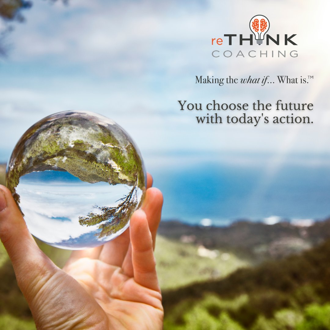 reTHINKCoach's tweet photo. One choice today could change the trajectory of tomorrow. What action will you take right now that will impact your future?

Add intentionality to your time by scheduling a strategy call with our coaches at the link in our bio!

#reTHINKCoachingLLC #MakingTheWhatIfWhatIs https://t.co/fAhSDzWT7c