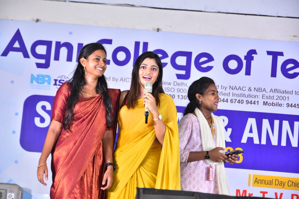 SSMusicTweet's tweet photo. Actor #ArchanaRavichandran &amp; Music Director #AniVee recently attended a cultural event as chief guests as part of #Imaigalo Album Song promotions &amp; entertained the students. The song has now crossed 1 M+ Views on #Youtube 🎼😍

@Vj_Archana_97 @AniVee13 
@RIAZtheboss @V4umedia_ https://t.co/ayFUJCyPsf