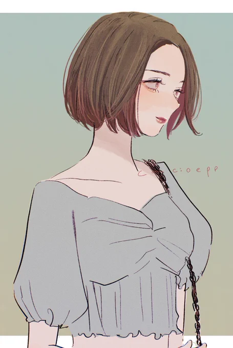 ボブヘアのつるんとした後頭部が好き 