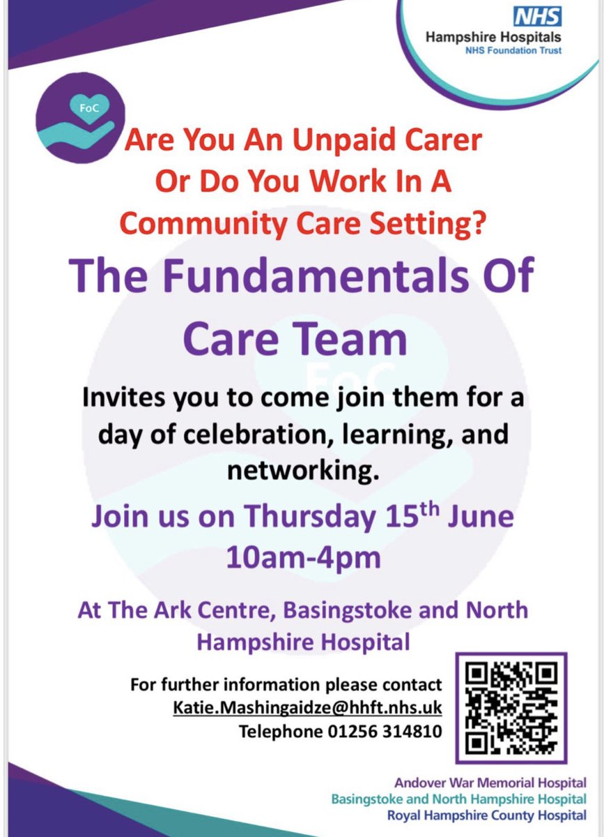 FoC_HHFT's tweet photo. Not long to go until our first Carers Day at ⁦@HHFTnhs⁩ we want to learn from you, hear your experiences and forge lasting relationships!  Join us for a brew, goodies, education and signposting - friends and loved ones welcome (staffed safe space available) https://t.co/zvfW1dtu09