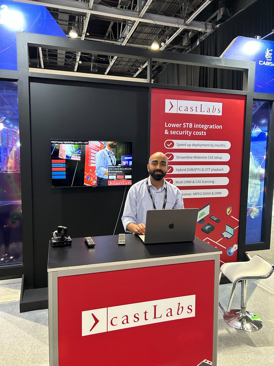 castlabs's tweet photo. We're kicking off our participation at @CABSATofficial 2023 🚀
Join James Hynard and Bibin Baby at booth #PD13 to witness our demos on display and discuss your video challenges. We can't wait to meet you!
Book a meeting here: https://t.co/VOMGTMSUdq
#Broadcast #OTT #CABSAT2023 https://t.co/sUQLIadozR