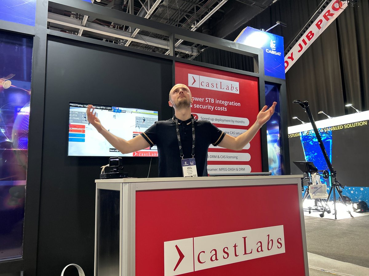 castlabs's tweet photo. We're kicking off our participation at @CABSATofficial 2023 🚀
Join James Hynard and Bibin Baby at booth #PD13 to witness our demos on display and discuss your video challenges. We can't wait to meet you!
Book a meeting here: https://t.co/VOMGTMSUdq
#Broadcast #OTT #CABSAT2023 https://t.co/sUQLIadozR