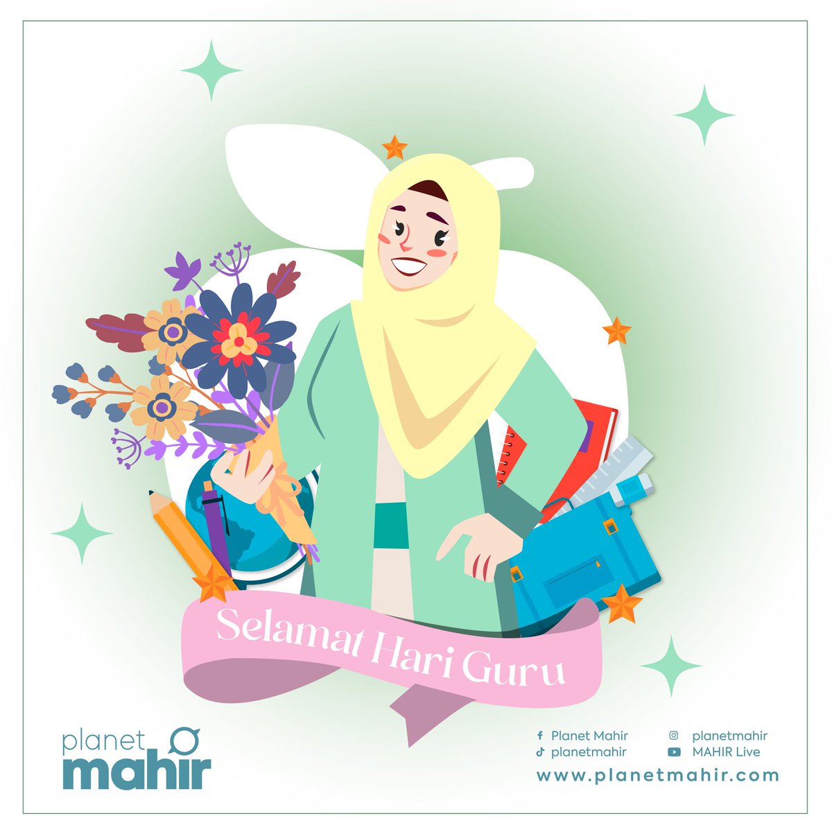 planetmahir's tweet photo. Guru..
Kehadirannya dirindukan, ungkapannya menginspirasikan.
Sikapnya diteladani, nasihatnya menyejukkan hati.

Selamat Hari Guru 2023
Daripada,
Planet Mahir

#planetmahir
#mahirtutor
#gedungilmuonline
#hariguru
#selamathariguru
#mahirkandiri
#mahirnyadia https://t.co/MM2iTdbFub