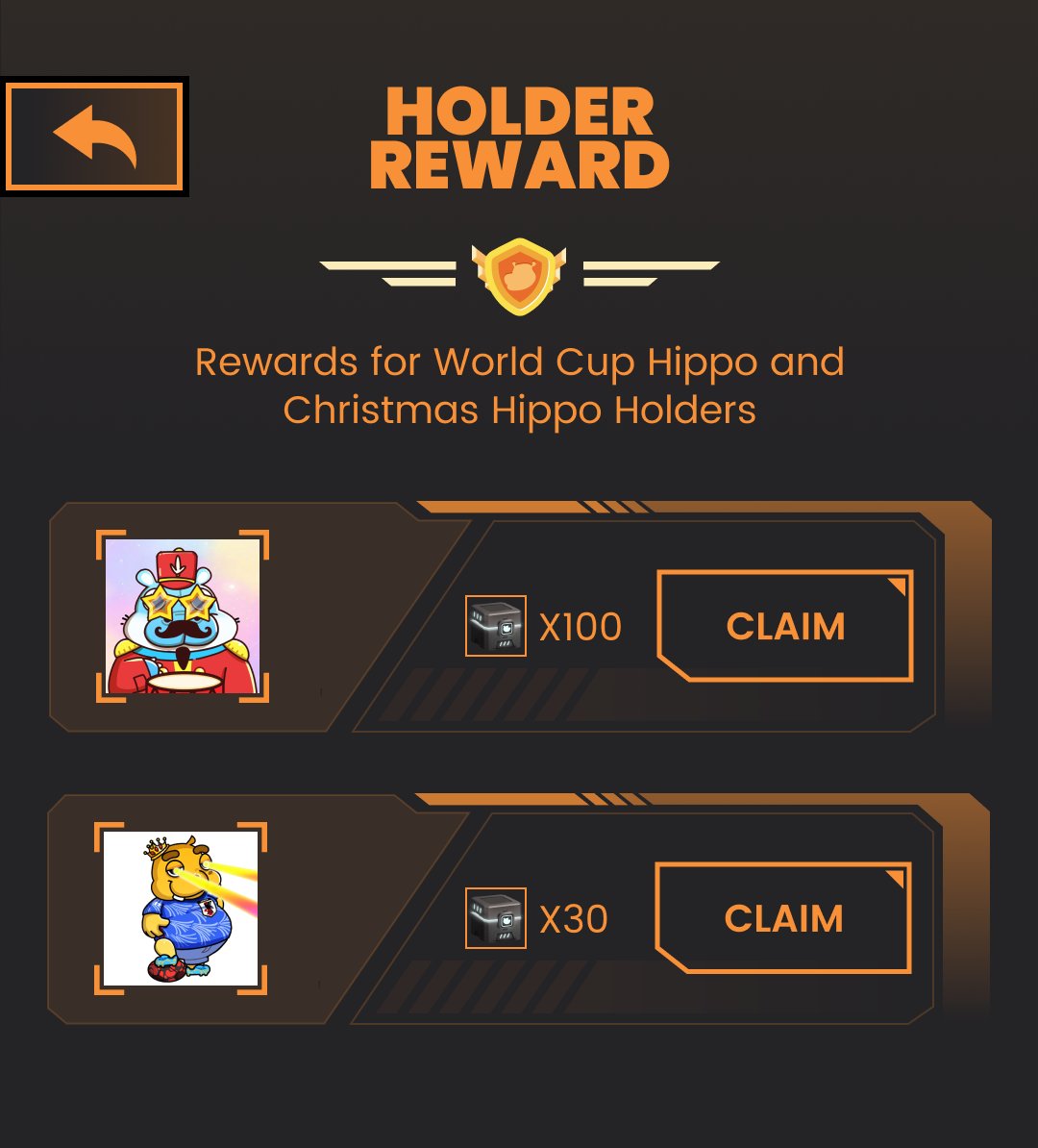 🥳To celebrate the upcoming Hippo Dash public beta, we will airdrop $HIP HOP PACKAGE to all Hippo NFT holders  
 
🎁 2 X Christmas Hippo NFT
✅ FL <a href="/Gameta_Official/">Gameta</a> <a href="/GametaHippo/">Hippo Club NFT</a> 
✅ Like &amp; RT &amp;Tag 3 Friends 
✅ Join DC：discord.gg/WKwqh8gT
✅ Drop U bsc address

⚠️ps.Rewards