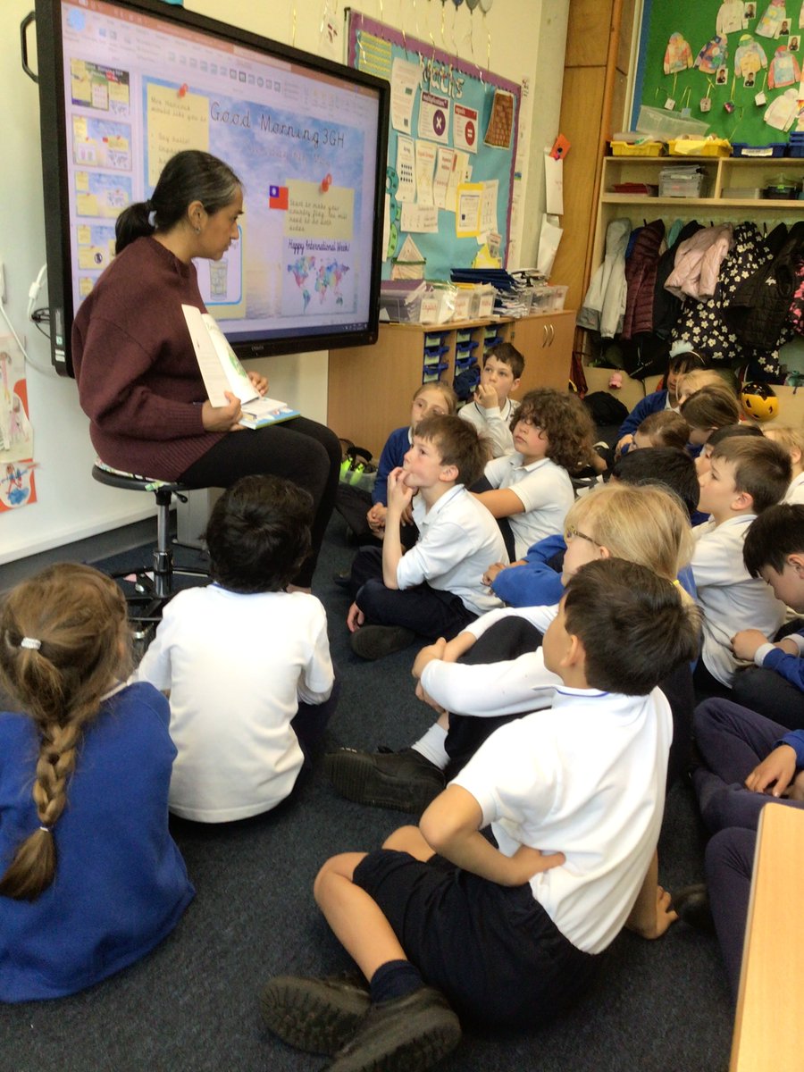 BSNJSV's tweet photo. #JSVYear3 learning from a parent about the importance of cricket in India 🇮🇳 Perseverance and determination can bring endless possibilities 🏏#borntobat #internationalweek https://t.co/VGUIMZu1a1