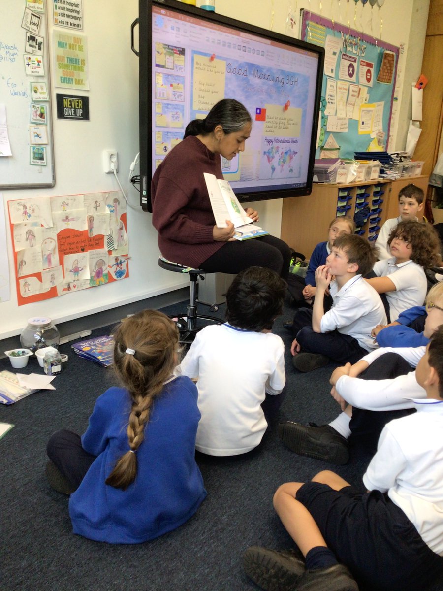 BSNJSV's tweet photo. #JSVYear3 learning from a parent about the importance of cricket in India 🇮🇳 Perseverance and determination can bring endless possibilities 🏏#borntobat #internationalweek https://t.co/VGUIMZu1a1
