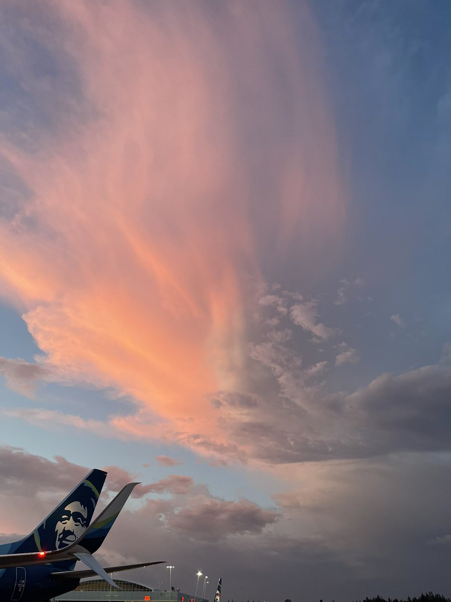 ABallesteros219's tweet photo. I love the PNW. I love being around the planes. I love being at the airport. I love my job. I love that I get to experience beauty like this. #PNW #AlaskaAirlines #WaWx #SeaTacAirport #MotherNature ✈️ #XáatKwáani #SalmonPeople #CrystalWorl #TlingitLanguage ❤️ https://t.co/0BjPuUYicm
