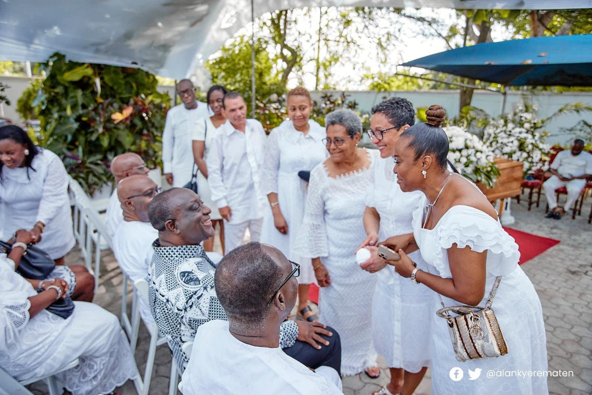 AlanKyerematen's tweet photo. Last Friday, I had the solemn privilege of mourning the passing of the late Prof Edward S. Ayensu. We gathered together in Accra to honour his legacy.

He was a distinguished scholar who dedicated his life to science and sustainable development.  

May his soul rest in peace. https://t.co/a1b3PdiHfA
