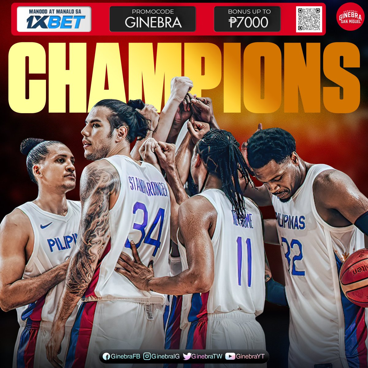 Gilas Pilipinas is your 2023 SEA Games Men's Basketball Champions! 🏅 #GoldReclaimed