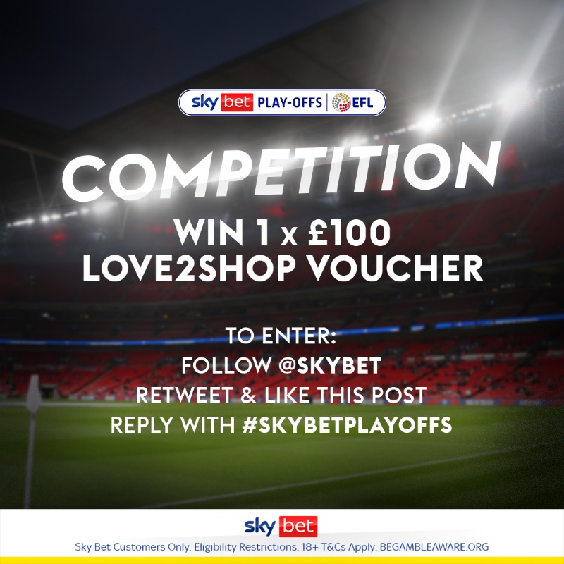 SkyBet's tweet photo. To celebrate 𝟭𝟬 𝘆𝗲𝗮𝗿𝘀 𝗼𝗳 𝘁𝗵𝗲 𝗦𝗸𝘆 𝗕𝗲𝘁 𝗘𝗙𝗟, we've got 10 days of giveaways 🙌

Kicking off with a £100 Love2Shop voucher ❤️📨

To enter, follow the steps below 👇

Winner announced 5pm 🤳