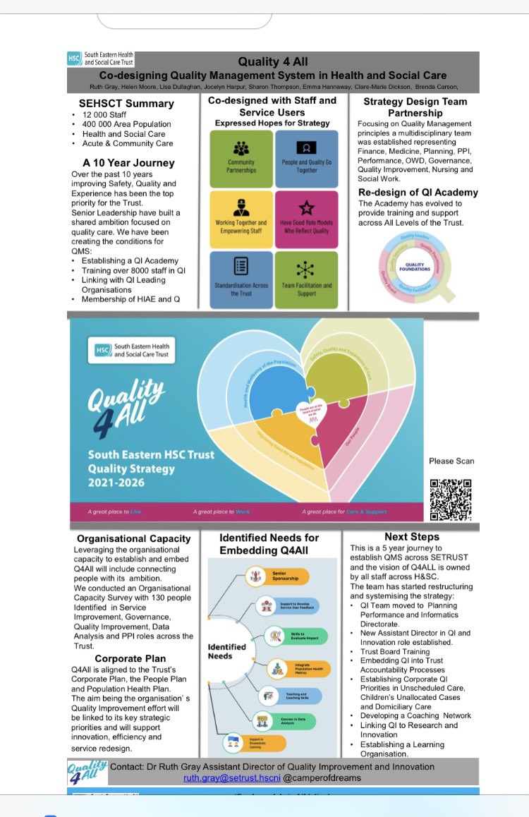 camperofdreams's tweet photo. Think Big Start Small - creating the conditions for Quality Care and Population Health in @setrust #Quality4All #healthequity #reimagine @KedarMate @QualityForum @April2013helen @jharpurslt @CMDickson100 @lisadullaghan1 @emsy0808 @BrendaCarsonQI @TheIHI https://t.co/9UjVSAzSQZ