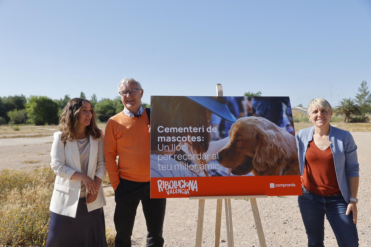 joanribo's tweet photo. #València tindrà un cementeri de mascotes!

🐶🐱 Una ciutat amb més de 155.000 gossos i gats censats, és una ciutat que estima als animals, per això construirem un espai amable on es puguen soterrar les mascotes per visitar-les quan ja no estiguen 🫶🏾

#Riboluciona #València https://t.co/KqREPQ7GQE