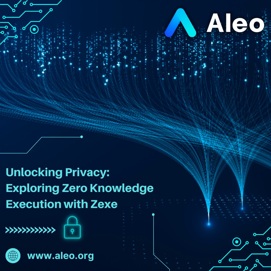 sophiealmirol's tweet photo. 📣Zero Knowledge Execution

🧵1/4 Introducing an exciting technology revolutionizing the world of blockchain and privacy: #Zexe!

Built on the foundation of (#ZKP), it's a game-changer developed by @AleoHQ  for creating secure, privacy-oriented templates for blockchain systems🛡️ https://t.co/Lz63LepL77