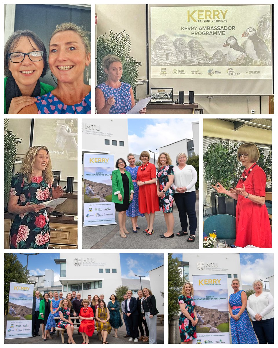 KCBKerry's tweet photo. In partnership w/ @Failte_Ireland, @MTU_ie President @Maggie_Cusack & #KerryAmbassador @RoeStafford, we were delighted to host #KerryConferenceAmbassador 'Lunch & Learn' event for 20 academics.
For more information on #KerryAmbassadorProgramme, visit https://t.co/R7GcInXeO0 ☘️ https://t.co/Q5zhqpdW6w