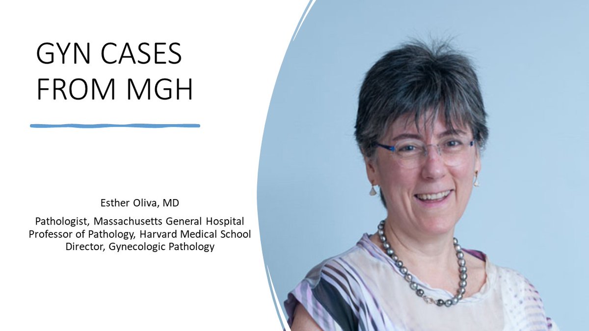 mydermpath's tweet photo. DAPA Grand Rounds for May (Monday, May 22, 11 am EST) will be presented by renowned colleague and co-editor of the WHO Blue books, Dr. Esther Oliva
 "Gyn cases from MGH". 
Preview cases:
https://t.co/E5M6CzoFbW

To register and join the DPA:
https://t.co/MFm3RqeSia
@Pathologists https://t.co/phBAYs11h2