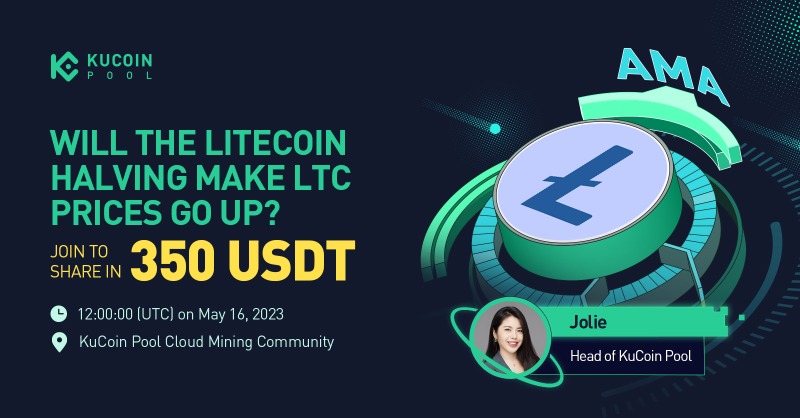 kucoincom's tweet photo. 🚀 $LTC &amp; $DOGE merged mining is now on KuCoin Pool!

✨Join KuCoin Pool AMA: "Will Litecoin Halving Boost LTC Prices?" Win 350 USDT!

⏰ 12:00 on May 16 (UTC)
📍 https://t.co/27Q3WZytdL

👆Join Telegram group in advance. Don't miss out!

👉Participate in LTC warm-up quiz series.