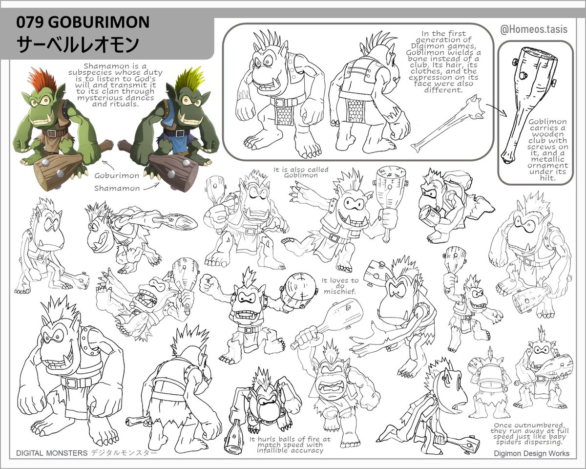 TasisHomeos's tweet photo. It's been a while since I posted the last linearts. So here we are again.
#79 GOBLIMON 👹
-------------------- 
#Digimon #Anime #Goblimon https://t.co/jiiNVSTYne