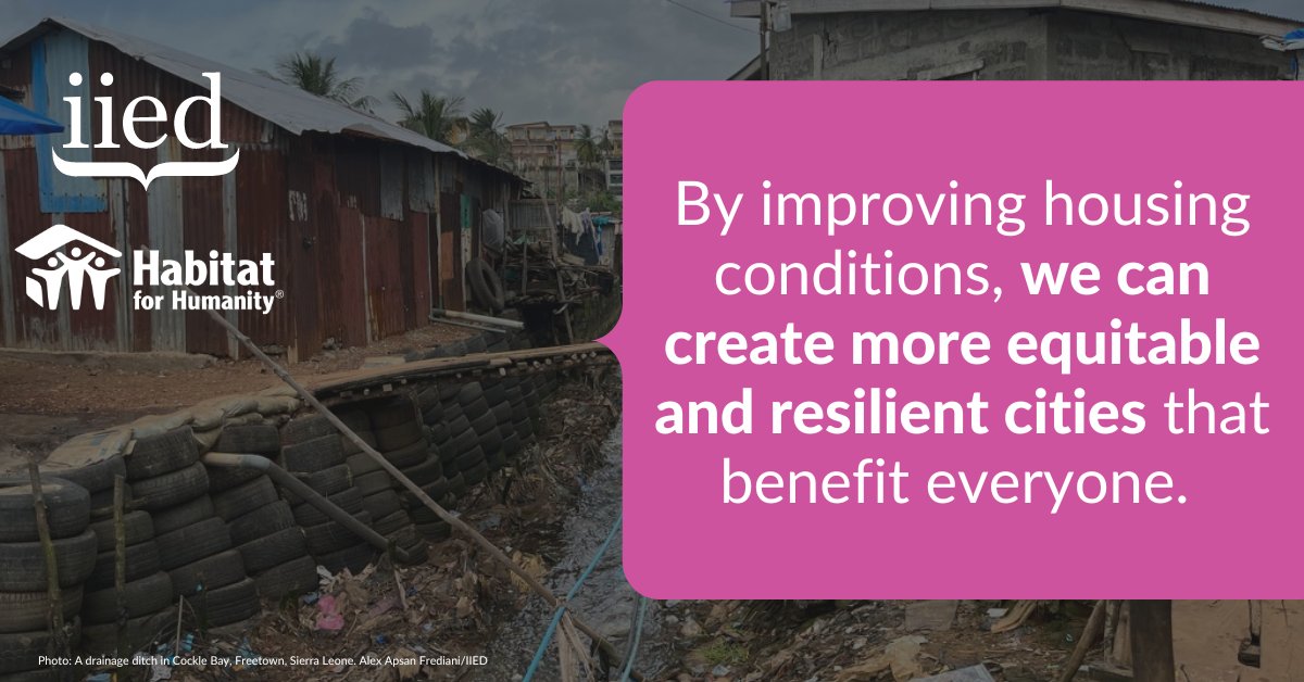 The benefits of investing in #InformalSettlements extend far beyond their residents. By improving housing conditions, we can create more equitable and resilient cities that benefit everyone. Find out more at @Habitat_org. --> habitat.org/home-equals #HomeEquals
