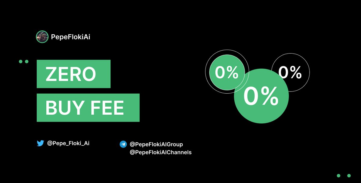 ⚪️ PepeFlokiAi Fairlaunch Time on PCs : 5/16 17:00 pm UTC  ⏰

▶️ 0% tax on buys
▶️ No team tokens
▶️ CMC &amp; CG Fast-Track 
▶️ No Private Sale 

🚀Presale Link:
pinksale.finance/launchpad/0x09…

Fairlaunch Time on PCs : 5/16 17:00 pm UTC
Initial MC : 40k$