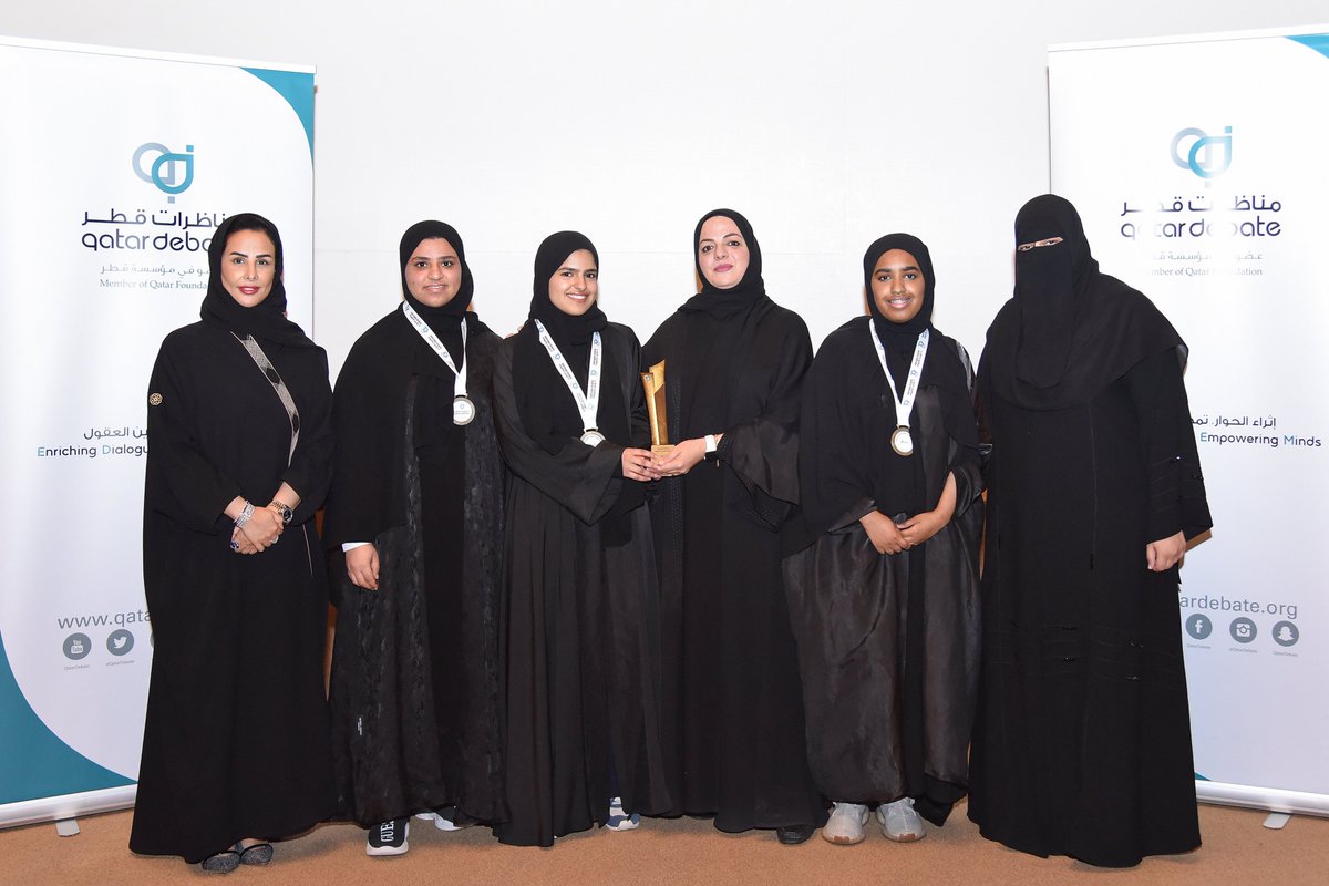 QatarDebate's tweet photo. 2022-2023 National QSDL Champions
🏆 Mossab bin Omair School - 1
🏆 Albayan Secondary School
#QatarDebate
#QSDL https://t.co/tQyxccG9Cc