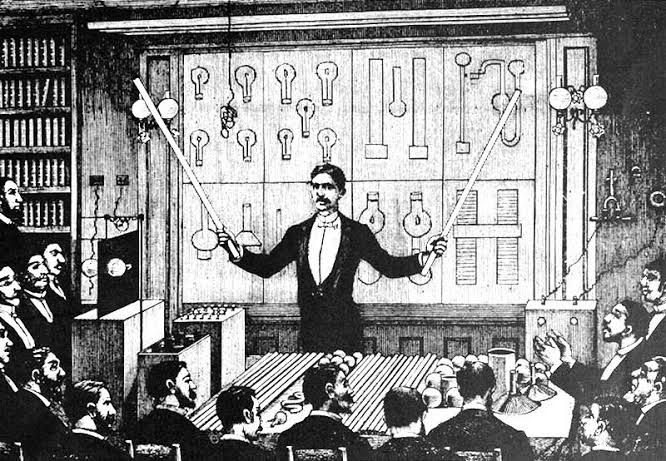 sayan_dey's tweet photo. #ThisDayInHistory Post 1024:

16 May 1888 (135 years ago): Nikola Tesla delivered a lecture describing the equipment which allowed efficient generation and use of alternating currents to transmit electric power.

[1]

#History #OnThisDay #OTD #NikolaTesla #AlternatingCurrent https://t.co/MYf7oFFXpR