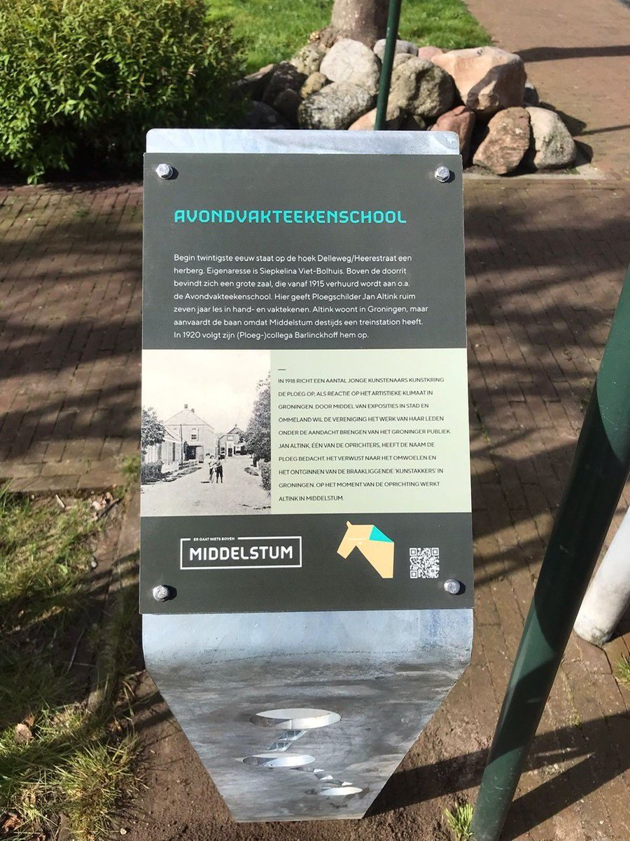 Wethouder Annalies van @eemsdelta opent vandaag een wandelroute in #Middelstum. Wij hebben hiervoor diverse informatiepanelen geproduceerd en geplaatst, gemaakt van <a href="/BioPanel/">BioPanel</a>.
Hiervoor hebben we nauw samengewerkt met <a href="/visit_groningen/">Visit Groningen</a> &amp; #MarketingEemsdelta. 

 #duurzaam #circulair