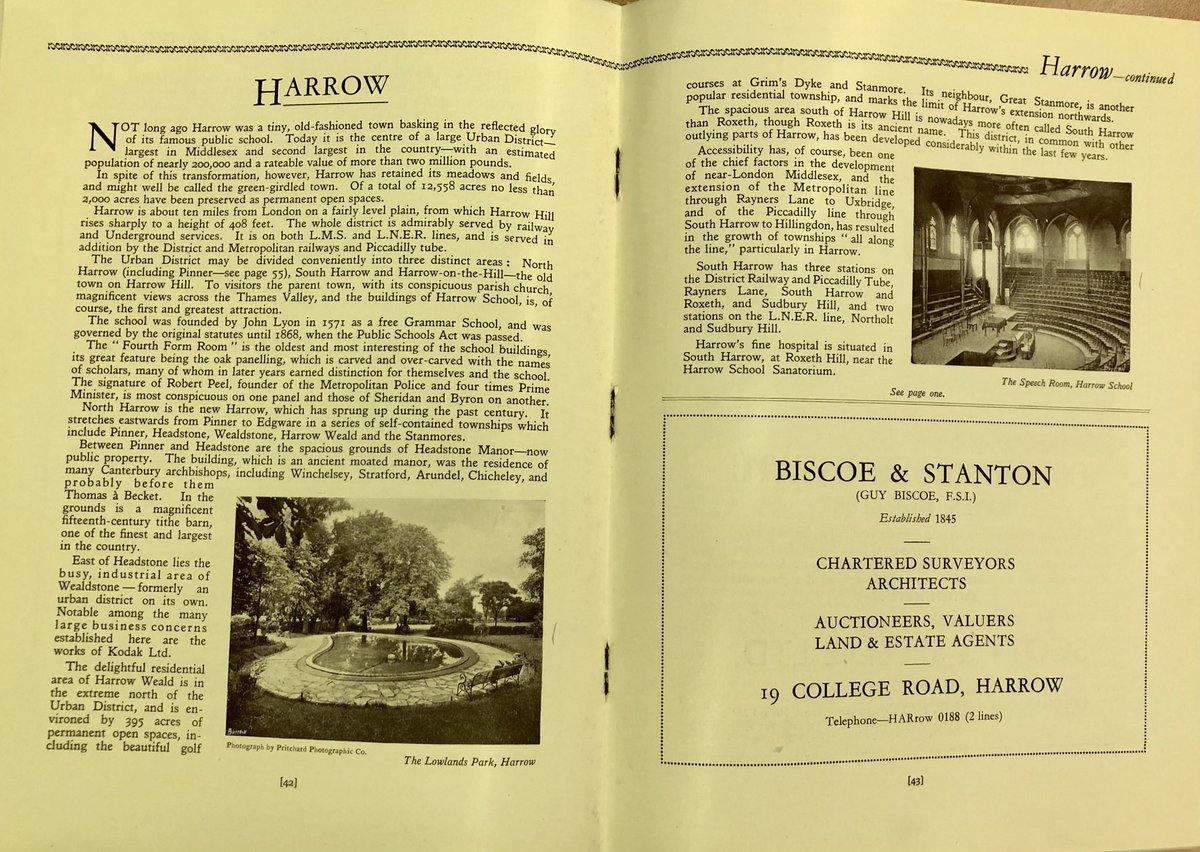To celebrate #MiddlesexDay today we thought we would share a few pieces from our archive collection!

1. Road and railway map of Middlesex
2. Middlesex County Handbook
3. Harrow’s entry in the Handbook

#Middlesex #Harrow #HistoricCounties