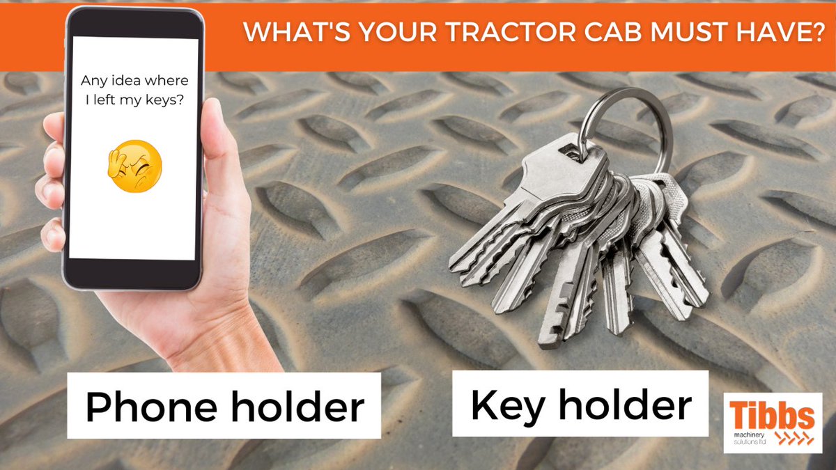 Tibbsmachinery's tweet image. Not long now and we&apos;ll be spending more of our days in the &quot;field office&quot;... 🚜
But what are the items you wouldn&apos;t be without when you have a day in the tractor ahead of you?
Comment below with your top tips. Here are Richard&apos;s must haves ⬇️
#Farming #Agriculture #TractorTips