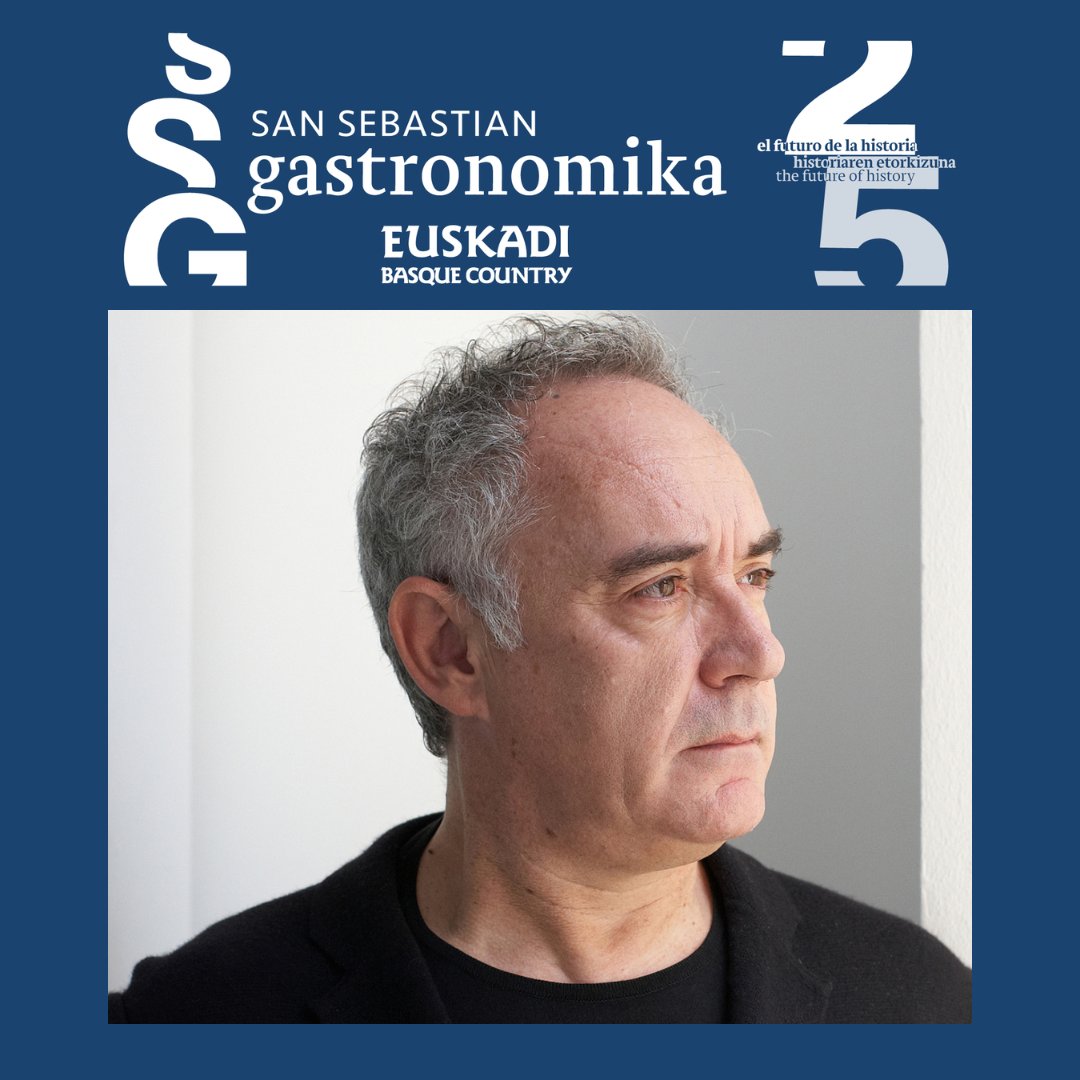 ssgastronomika's tweet photo. El Premio Homenaje de la próxima edición de San Sebastián Gastronomika será para Ferran Adrià, el cocinero que lideró la última gran revolución de la gastronomía. 
📅 9 al 11 de Octubre 2023 
📍 @KursaalDonostia 
Inscripciones 👉 https://t.co/DG7AEKN1ss
#ssg23 #ssg25Aniversario https://t.co/vmrbyS6DlX