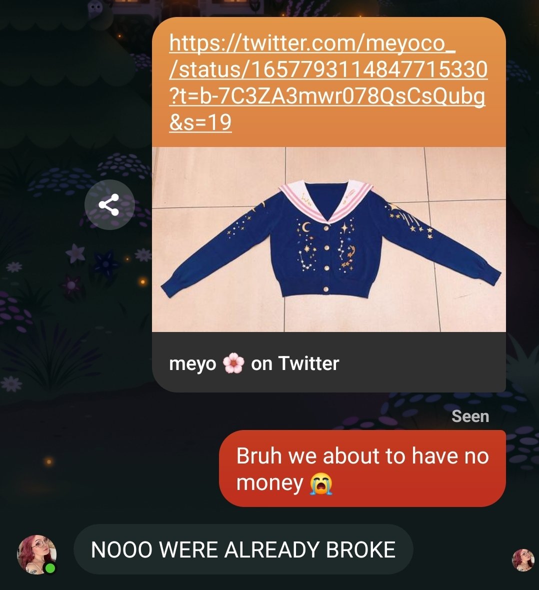 RenOfTheFields's tweet photo. @meyoco_ Me and my wife after just having recived our matching angel/demon cardigans lmao https://t.co/2GW2FO2y0N