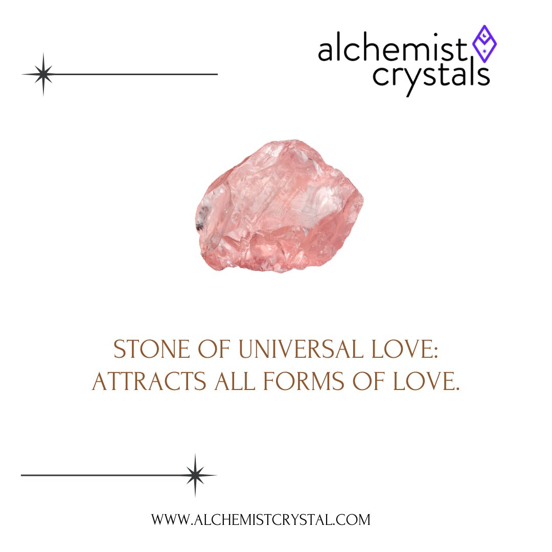 alchemstcrystal's tweet photo. Uncover the properties of Rose Quartz and embrace the power of love in all forms. From self-love to familial love, romantic love to friendship love, this love stone helps open up your heart and attract positive energy.

#CrystalsForHealing #PositiveEnergy #LoveAndLight https://t.co/1NjNlJb05A