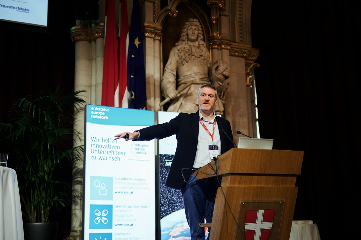 TransferMate's tweet photo. Some highlights from the 7th International B2B #SWDays23 in Vienna where our Chief Product Officer, Gary Conroy, shared about TransferMate's journey since being founded in 2010 & about some of the key milestones that lead TransferMate to secure its #Unicorn status in 2022. 🚀 https://t.co/BdfliaHej2
