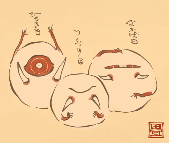 ひとみそれぞれ。 [5679番目] #畳百鬼夜行絵巻