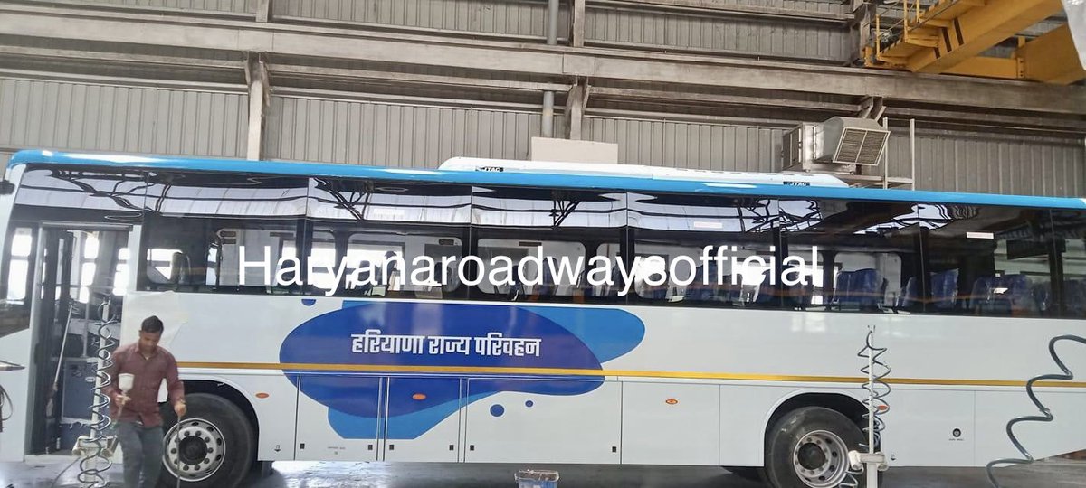 Presenting you the brand new HVAC semi deluxe buses which will be delivered with 30days to respective depots #haryanaroadways