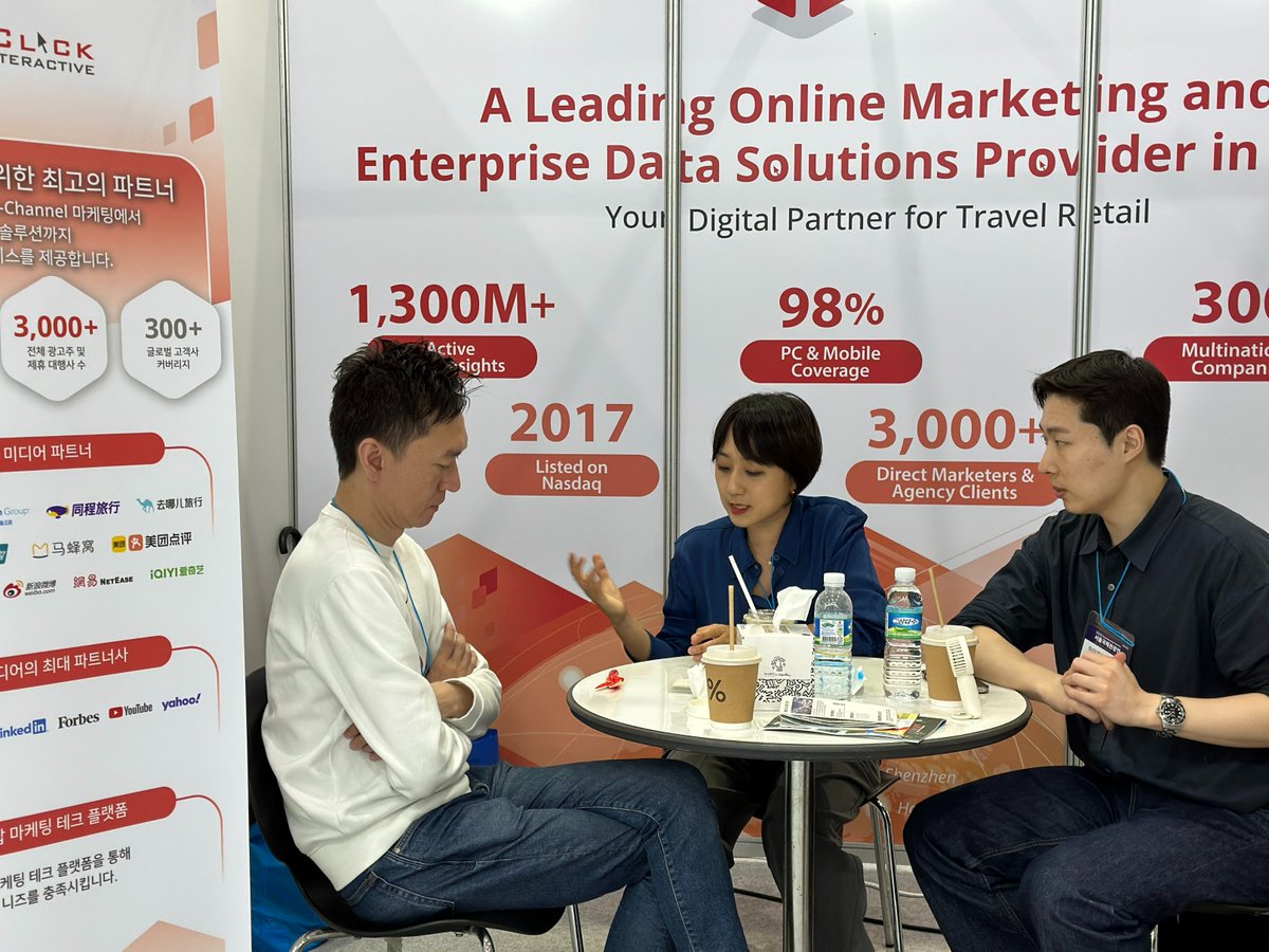 i_clickglobal's tweet photo. We are thrilled to share that our Korea team participated as exhibitors in the 38th Seoul International Travel Fair 2023. We showcased our latest travel retail solution offerings and are grateful for the opportunity to connect with industry experts and establish new partnerships. https://t.co/E3mYI7wj4P