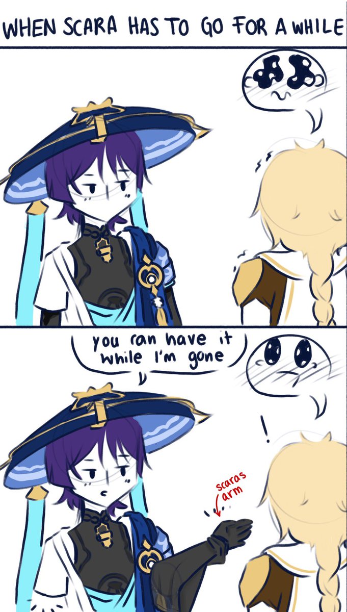 Streaan_'s tweet photo. Scara as a boyfriend 
Credits to @pyozalea for the idea😔✊
#Wanderer #scaraether #scaramouche #Genshin_Impact https://t.co/JYwGUd3gws