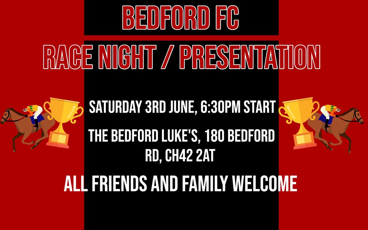 All friends and family welcome to what should be a great night 🍺🏆