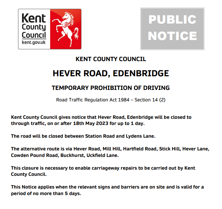 KCC Highways tweet media