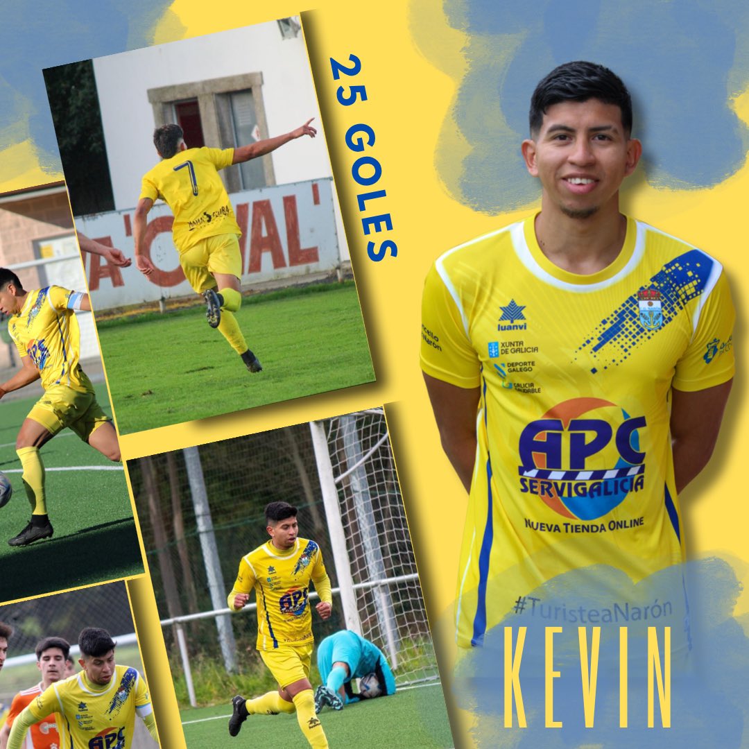 CDNaron's tweet photo. 𝙈𝘼𝙓𝙄𝙈𝙊 𝙂𝙊𝙇𝙀𝘼𝘿𝙊𝙍 da #PrimeiraGalicia

⚽️ @KevinStiven07 

#undosnosos https://t.co/aJw2Pap62b