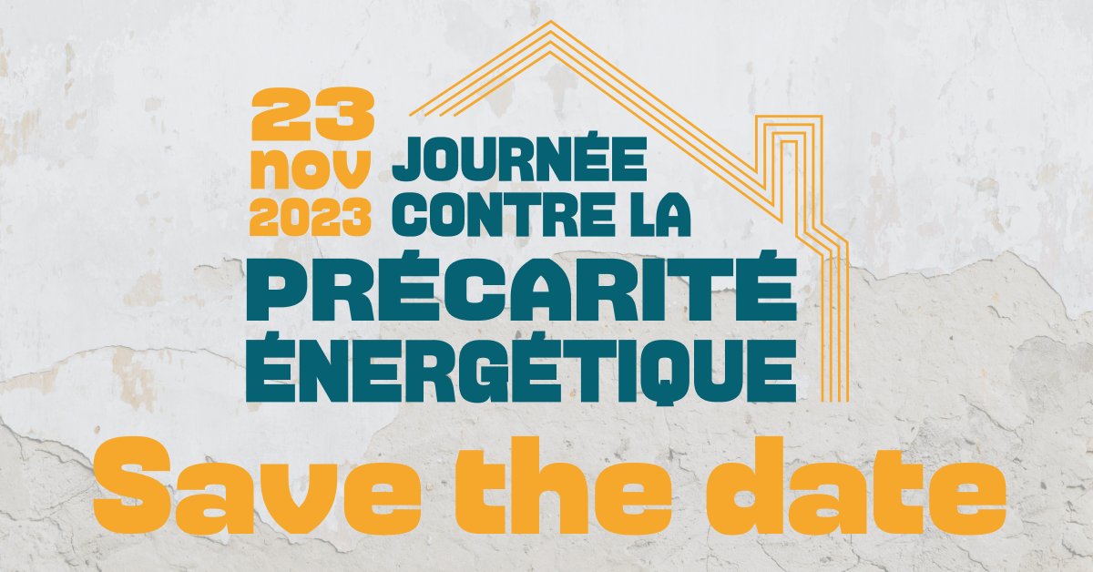 🔵Save the date 23 novembre 2023 - #JournéeContrePrécaritéÉnergétique🔵

12 millions de personnes sont concernées par la #PrécaritéÉnergétique en France. C'est 20% de la population. Pire encore, ce phénomène s'aggrave.