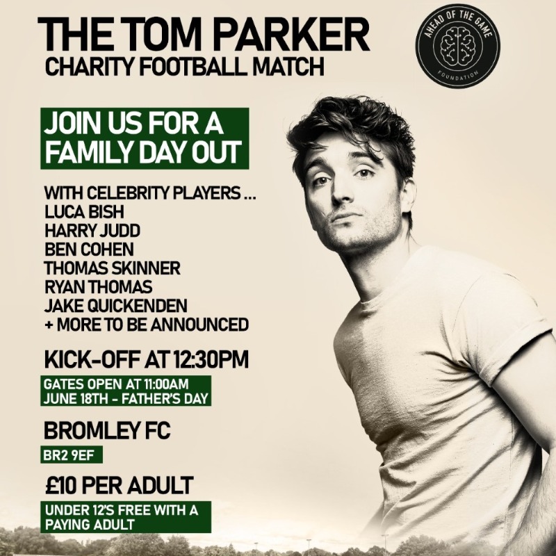 bromleyfc's tweet photo. 𝗖𝗲𝗹𝗲𝗯𝗿𝗶𝘁𝘆 𝗖𝗵𝗮𝗿𝗶𝘁𝘆 𝗠𝗮𝘁𝗰𝗵 ⚽️

To raise money for @A_O_T_G_, in memory of The Wanted star Tom Parker, Hayes Lane will be hosting a celebrity charity match next month:

Luca Bish ✅
Thomas Skinner ✅
Harry Judd ✅
Plus Much more ➕

#WeAreBromley