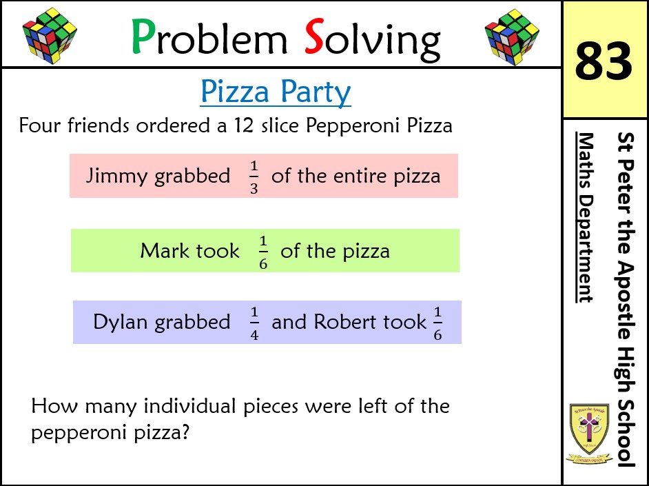 SPTA_Maths's tweet photo. #NationalNumeracyDay problem 6 https://t.co/g8flXSO6q7